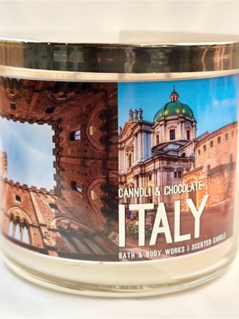 Italy Cannoli & Chocolate Bath & Body Works 3 wick candle